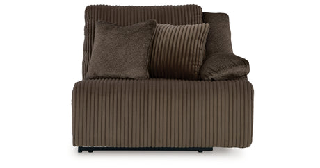 Top Tier Chocolate 4-Piece LAF Chaise Reclining Sectional from Ashley - Luna Furniture