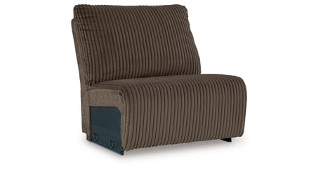 Top Tier Chocolate Armless Chair from Ashley - Luna Furniture