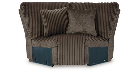 Top Tier Chocolate Wedge from Ashley - Luna Furniture