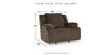 Top Tier Chocolate 5-Piece Sectional with Recliner from Ashley - Luna Furniture