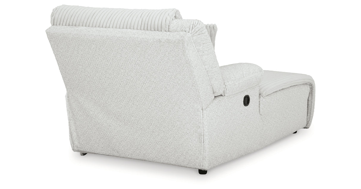 Top Tier Alloy Left-Arm Facing Press Back Chaise from Ashley - Luna Furniture