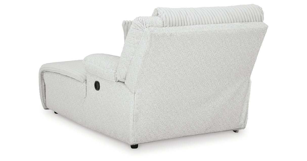 Top Tier Alloy Right-Arm Facing Press Back Chaise from Ashley - Luna Furniture
