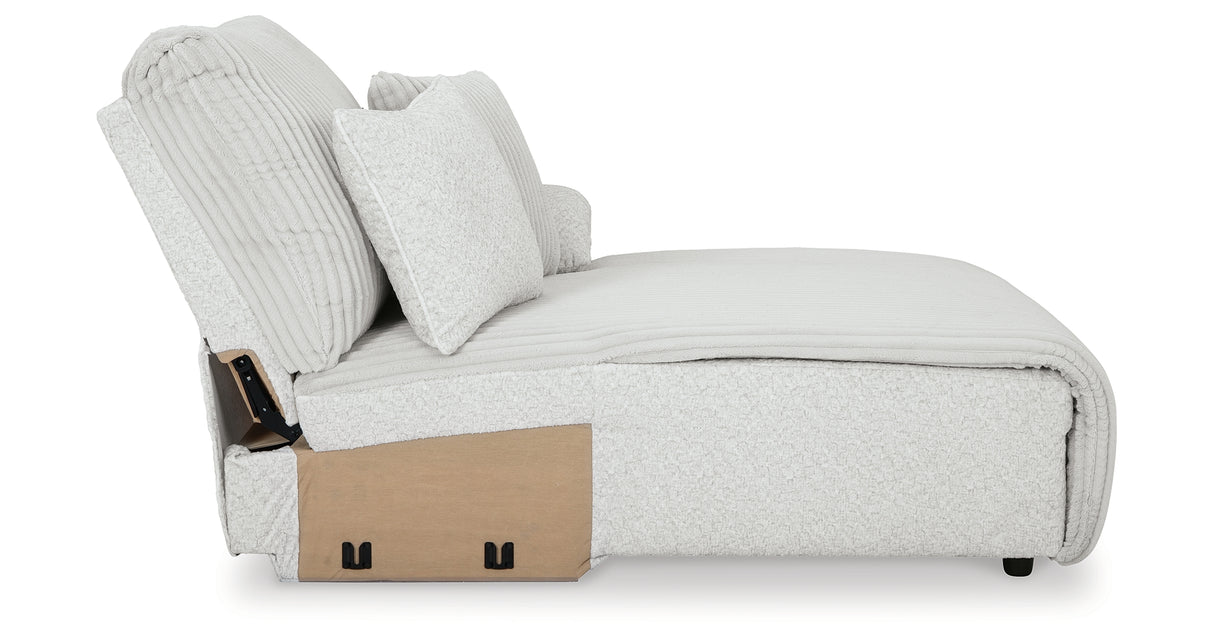 Top Tier Alloy Right-Arm Facing Press Back Chaise from Ashley - Luna Furniture