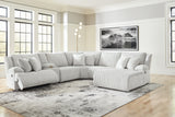 Top Tier Alloy 6-Piece RAF Chaise Reclining Sectional from Ashley - Luna Furniture