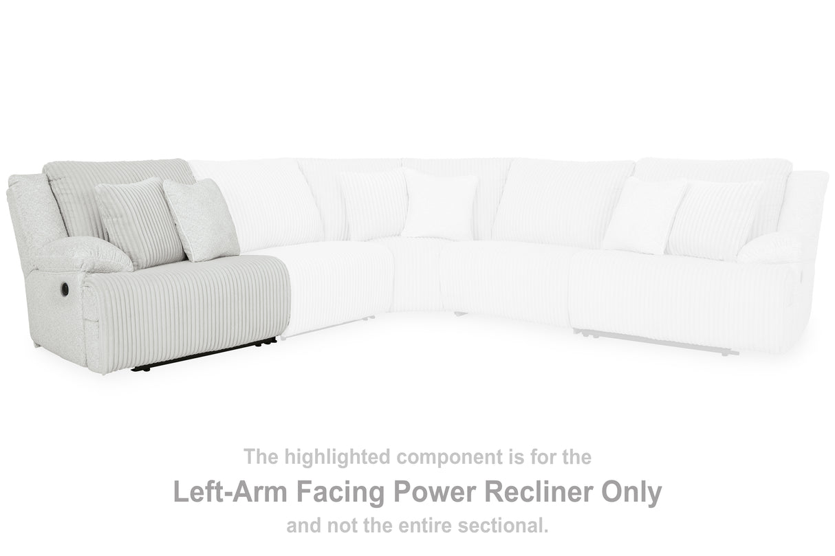 Top Tier Alloy Left-Arm Facing Power Recliner from Ashley - Luna Furniture