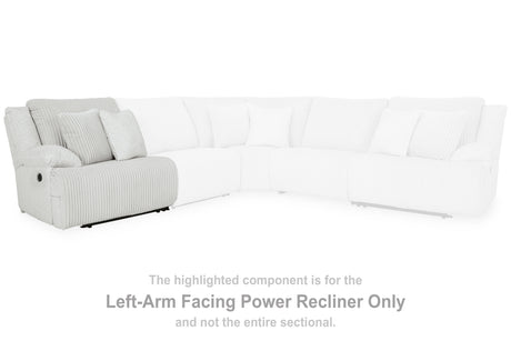 Top Tier Alloy Left-Arm Facing Power Recliner from Ashley Furniture - Luna Furniture
