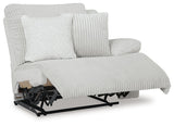 Top Tier Alloy Right-Arm Facing Power Recliner from Ashley - Luna Furniture