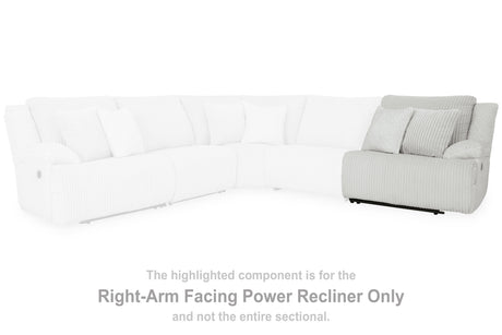 Top Tier Alloy Right-Arm Facing Power Recliner from Ashley Furniture - Luna Furniture
