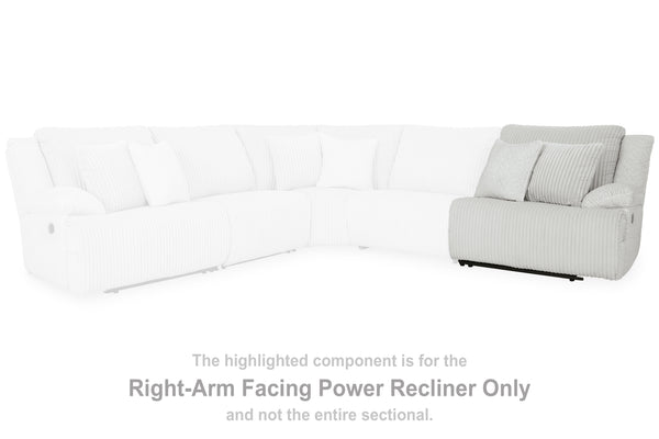 Top Tier Alloy Right-Arm Facing Power Recliner