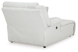 Top Tier Alloy Left-Arm Facing Power Reclining Back Chaise from Ashley - Luna Furniture