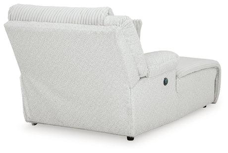 Top Tier Alloy Left-Arm Facing Power Reclining Back Chaise from Ashley - Luna Furniture