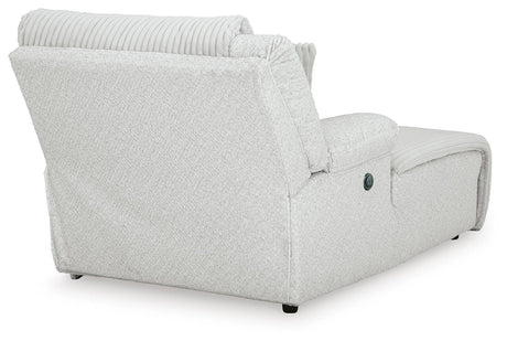 Top Tier Alloy Left-Arm Facing Power Reclining Back Chaise from Ashley - Luna Furniture