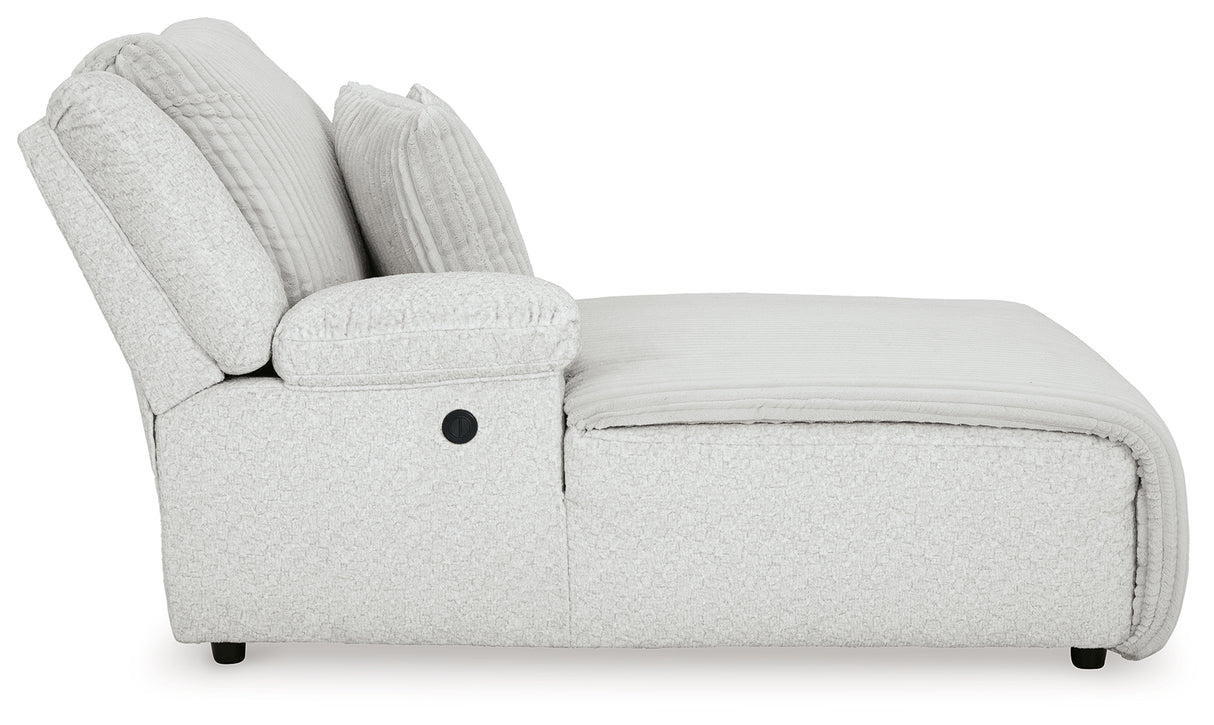 Top Tier Alloy Left-Arm Facing Power Reclining Back Chaise from Ashley - Luna Furniture