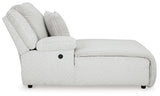 Top Tier Alloy Left-Arm Facing Power Reclining Back Chaise from Ashley - Luna Furniture