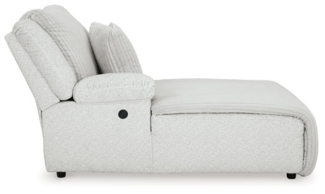 Top Tier Alloy Left-Arm Facing Power Reclining Back Chaise from Ashley - Luna Furniture