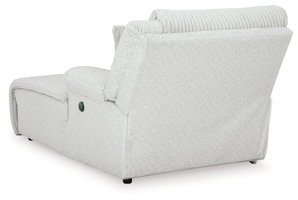 Top Tier Alloy Right-Arm Facing Power Reclining Back Chaise from Ashley - Luna Furniture