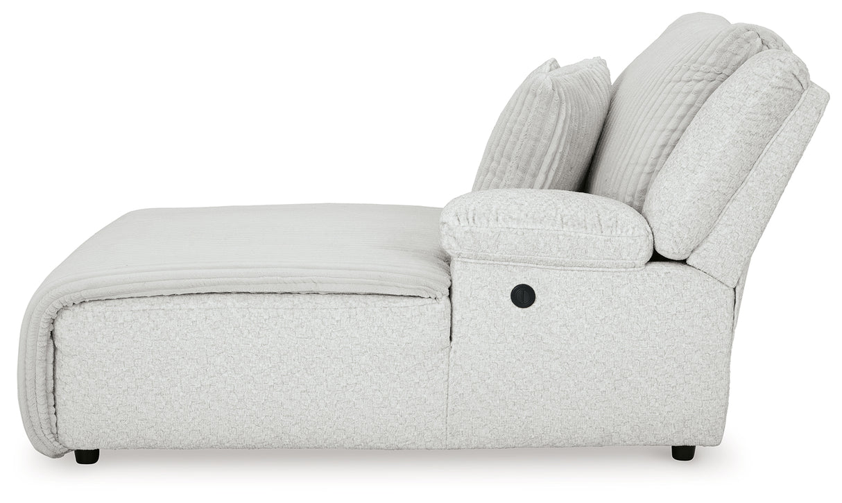 Top Tier Alloy Right-Arm Facing Power Reclining Back Chaise from Ashley - Luna Furniture
