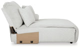 Top Tier Alloy Right-Arm Facing Power Reclining Back Chaise from Ashley - Luna Furniture