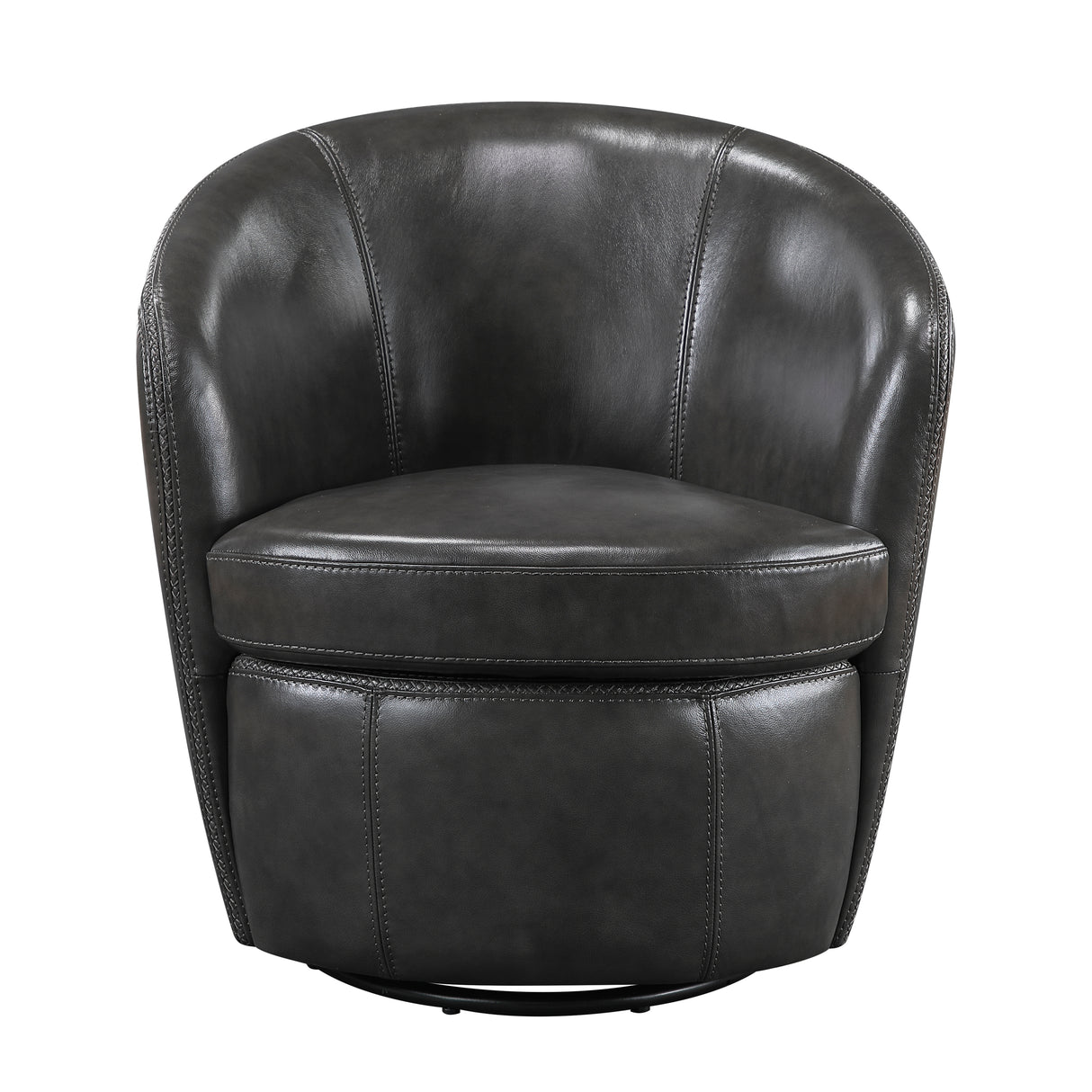 Tanner Smoky Gray Swivel Chair from Homelegance - Luna Furniture