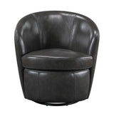 Tanner Smoky Gray Swivel Chair from Homelegance - Luna Furniture