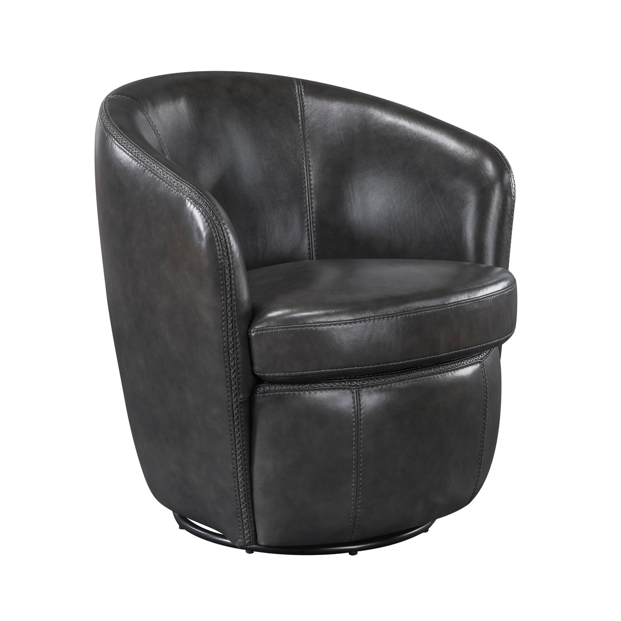 Tanner Smoky Gray Swivel Chair from Homelegance - Luna Furniture