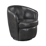 Tanner Smoky Gray Swivel Chair from Homelegance - Luna Furniture