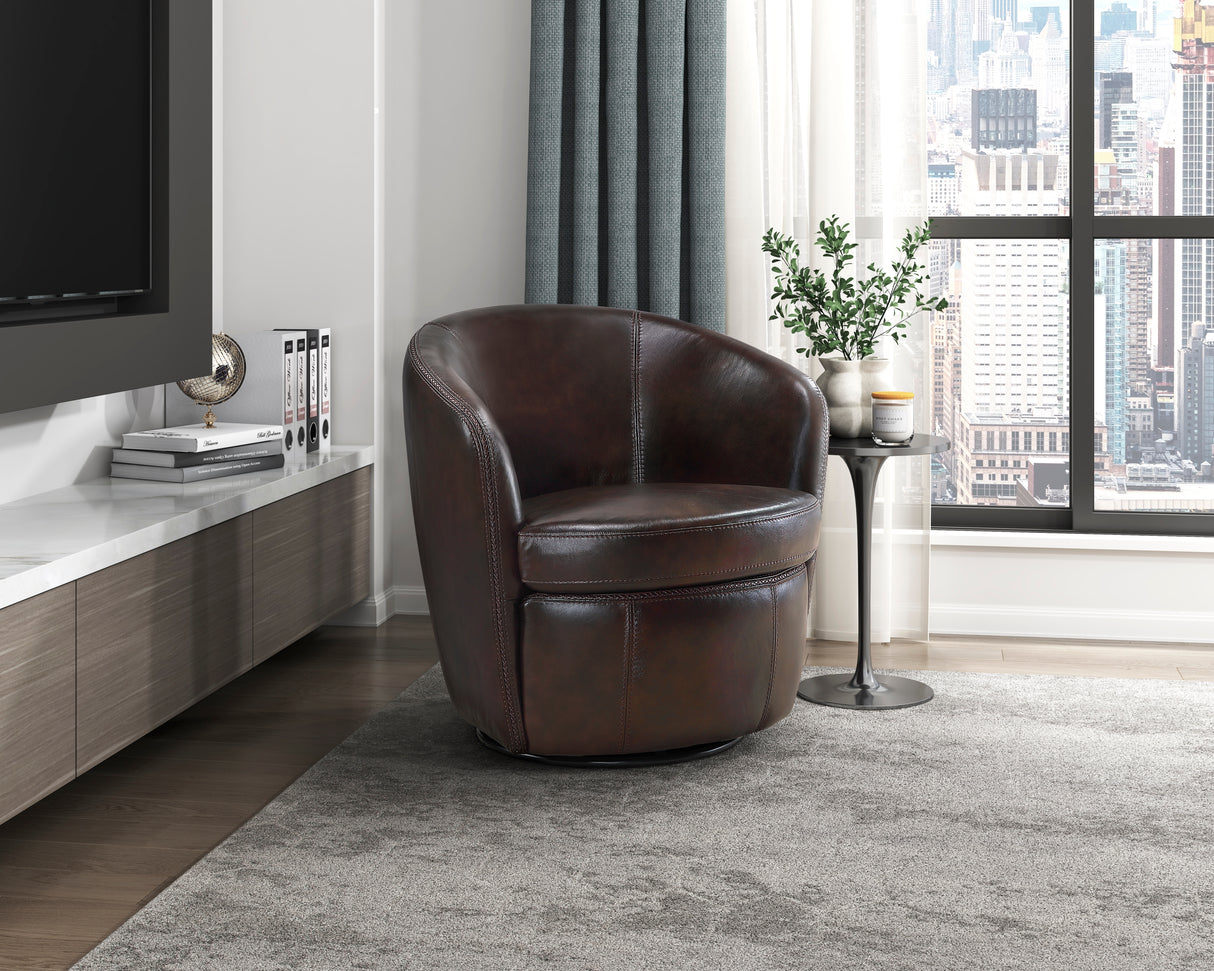 Tanner Yellow Swivel Chair from Homelegance - Luna Furniture