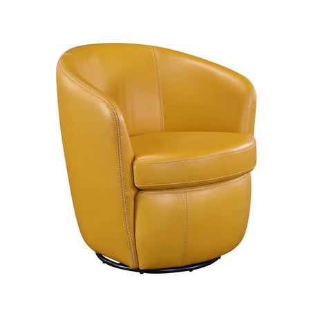 Tanner Yellow Swivel Chair from Homelegance - Luna Furniture