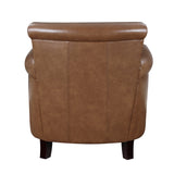 Braintree Brown Top-Grain Leather Accent Chair from Homelegance - Luna Furniture