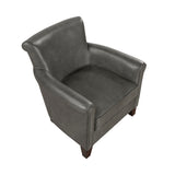 Braintree Gray Top-Grain Leather Accent Chair from Homelegance - Luna Furniture
