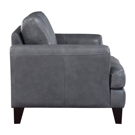 Braintree Brown Top-Grain Leather Accent Chair from Homelegance - Luna Furniture