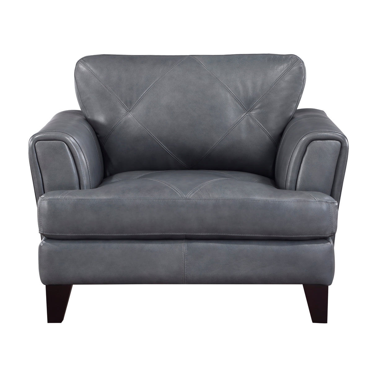 Braintree Brown Top-Grain Leather Accent Chair from Homelegance - Luna Furniture