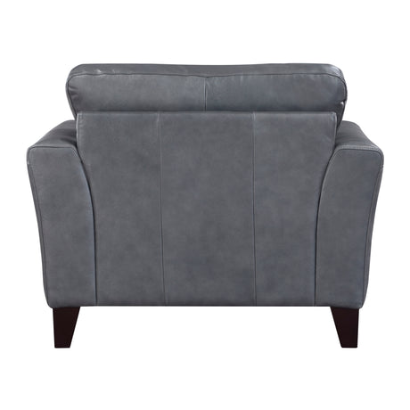 Braintree Brown Top-Grain Leather Accent Chair from Homelegance - Luna Furniture