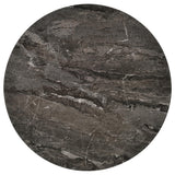 Barcelo Grey Faux Marble Round Faux Marble Top Metal Side Table from Coaster - Luna Furniture