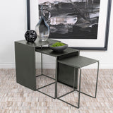 Imez Gray 3-Piece Rectangular Metal Nesting Table from Coaster - Luna Furniture