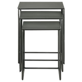 Imez Gray 3-Piece Rectangular Metal Nesting Table from Coaster - Luna Furniture