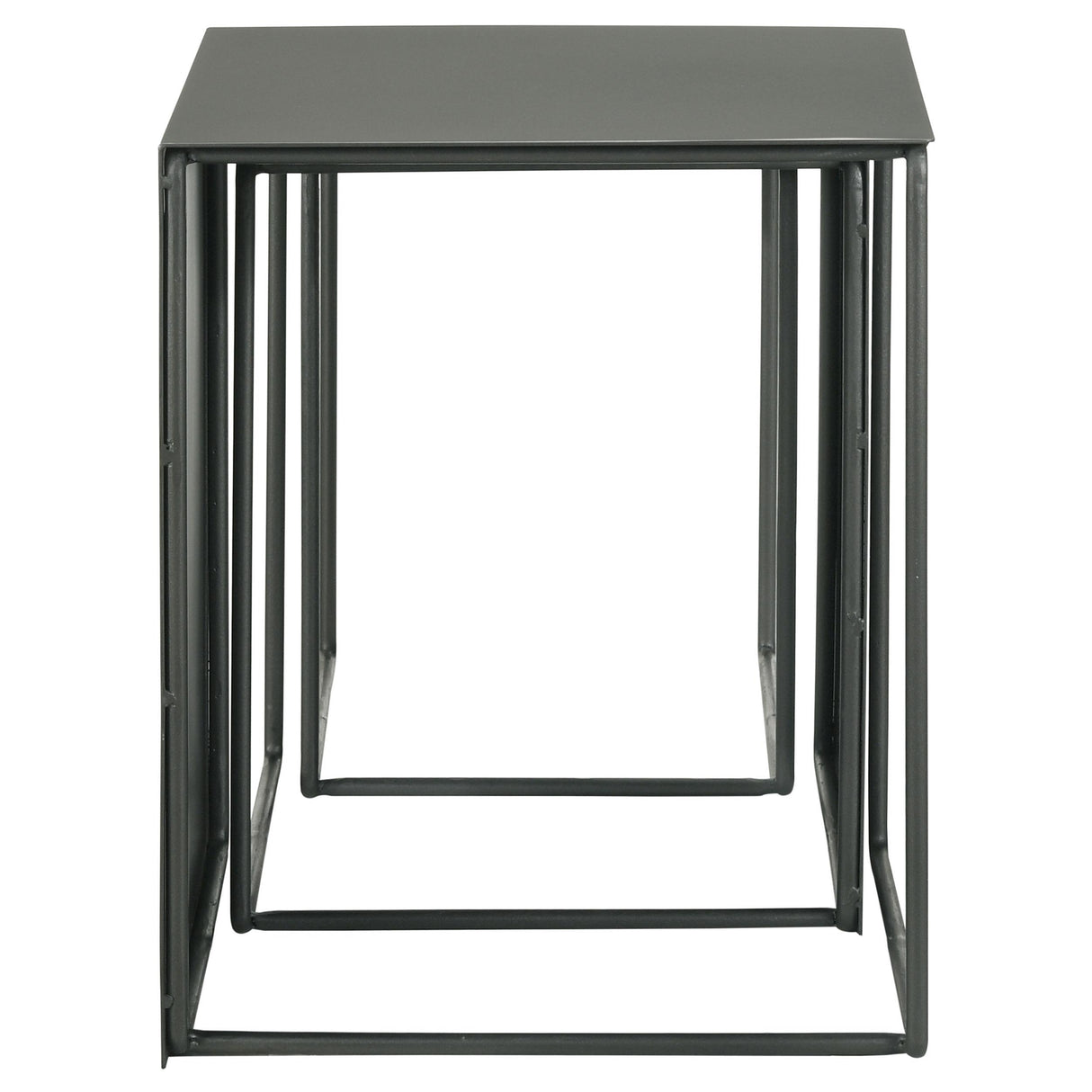 Imez Gray 3-Piece Rectangular Metal Nesting Table from Coaster - Luna Furniture