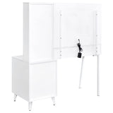 Souza White High Gloss 5-Drawer Makeup Vanity Table With LED Mirror from Coaster - Luna Furniture