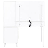 Souza White High Gloss 5-Drawer Makeup Vanity Table With LED Mirror from Coaster - Luna Furniture