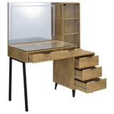 Souza Mango 5-Drawer Makeup Vanity Table With LED Mirror from Coaster - Luna Furniture