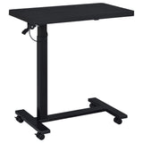 Westpark Black Pneumatic Adjustable C-Shape Side Table with Casters from Coaster - Luna Furniture