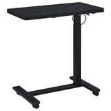 Westpark Black Pneumatic Adjustable C-Shape Side Table with Casters from Coaster - Luna Furniture
