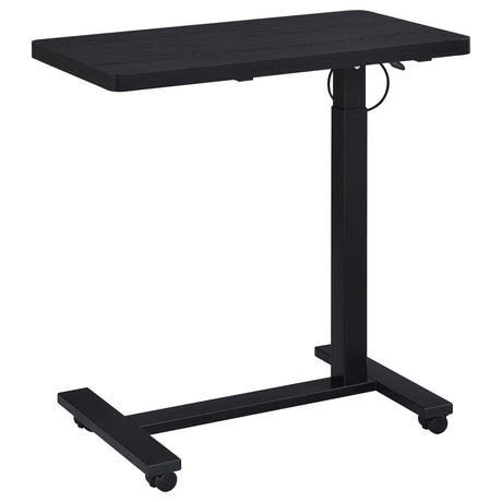 Westpark Black Pneumatic Adjustable C-Shape Side Table with Casters from Coaster - Luna Furniture