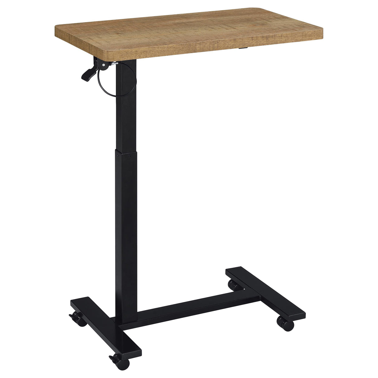 Westpark Mango Pneumatic Adjustable C-Shape Side Table with Casters from Coaster - Luna Furniture