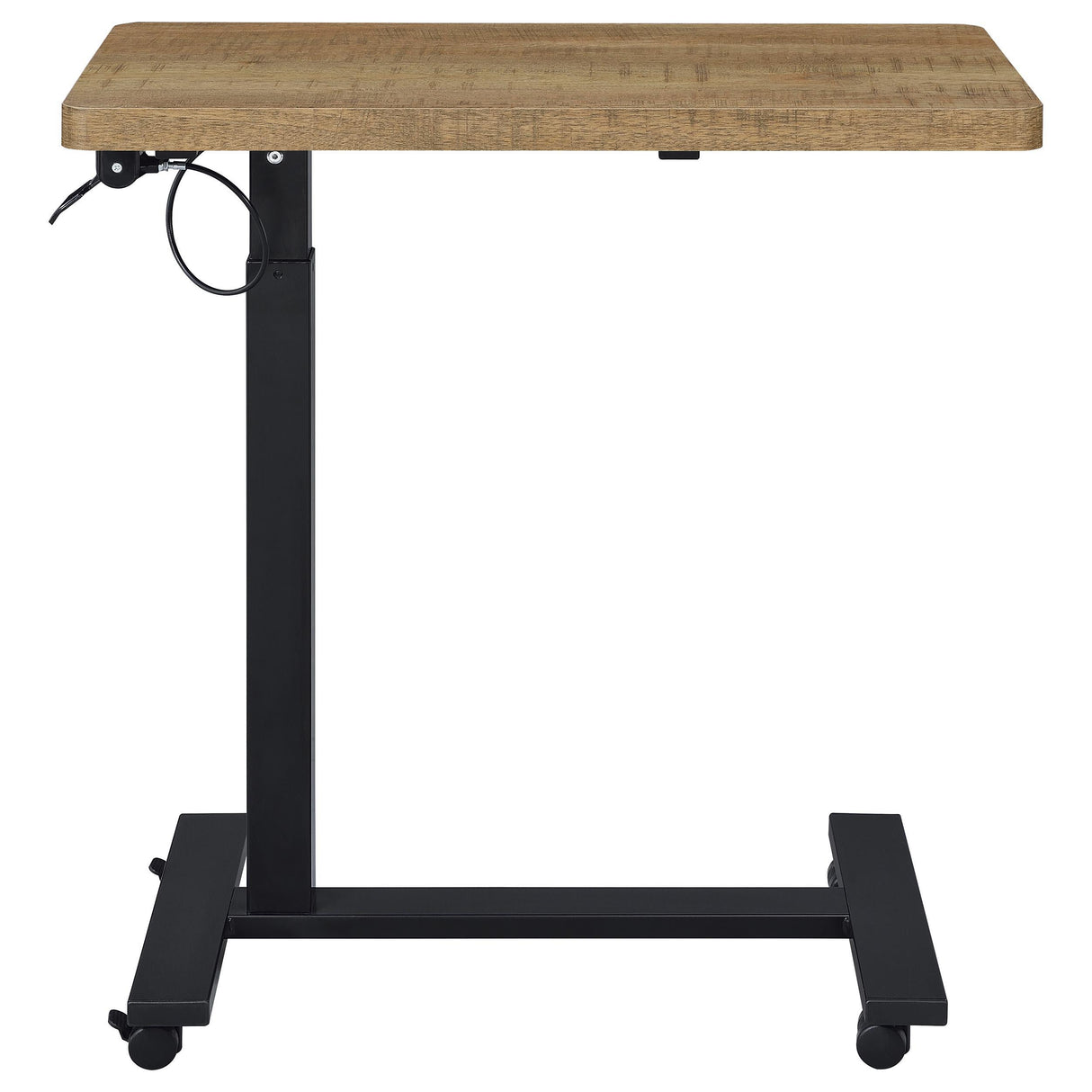 Westpark Mango Pneumatic Adjustable C-Shape Side Table with Casters from Coaster - Luna Furniture