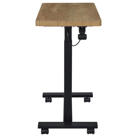 Westpark Mango Pneumatic Adjustable C-Shape Side Table with Casters from Coaster - Luna Furniture