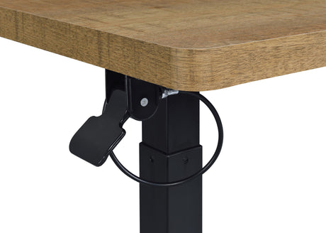 Westpark Mango Pneumatic Adjustable C-Shape Side Table with Casters from Coaster - Luna Furniture