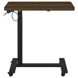 Westpark Dark Pine Adjustable C-Shape Side Table with Casters from Coaster - Luna Furniture