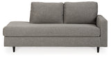 Lyman Graphite Right-Arm Facing Corner Chaise from Ashley Furniture - Luna Furniture