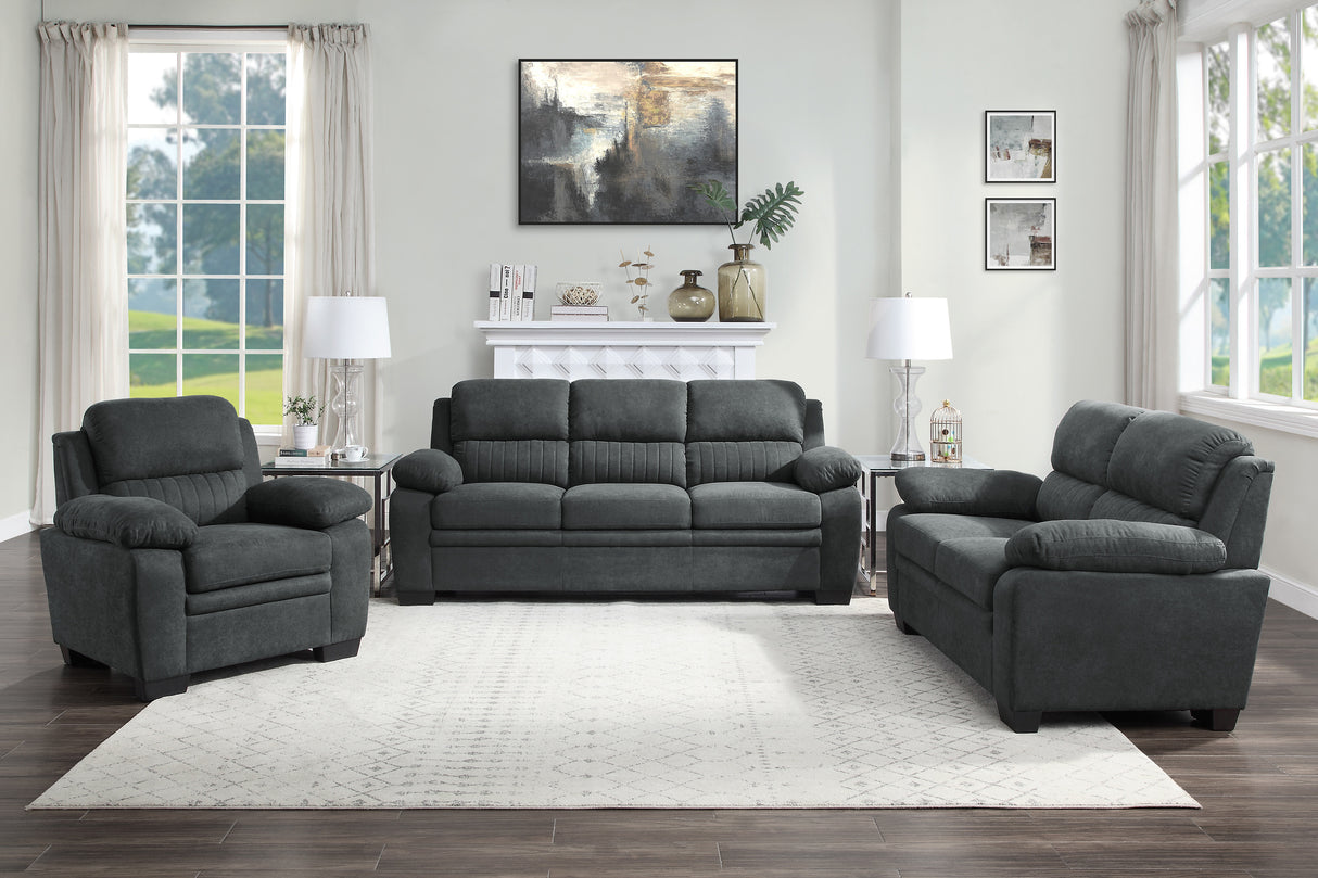 Holleman Dark Gray Sofa from Homelegance - Luna Furniture